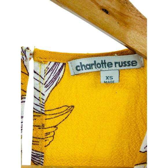 Charlotte Russe Floral Keyhole Jumpsuit Romper XS - Boho Chic Casual Style - Picture 3 of 10